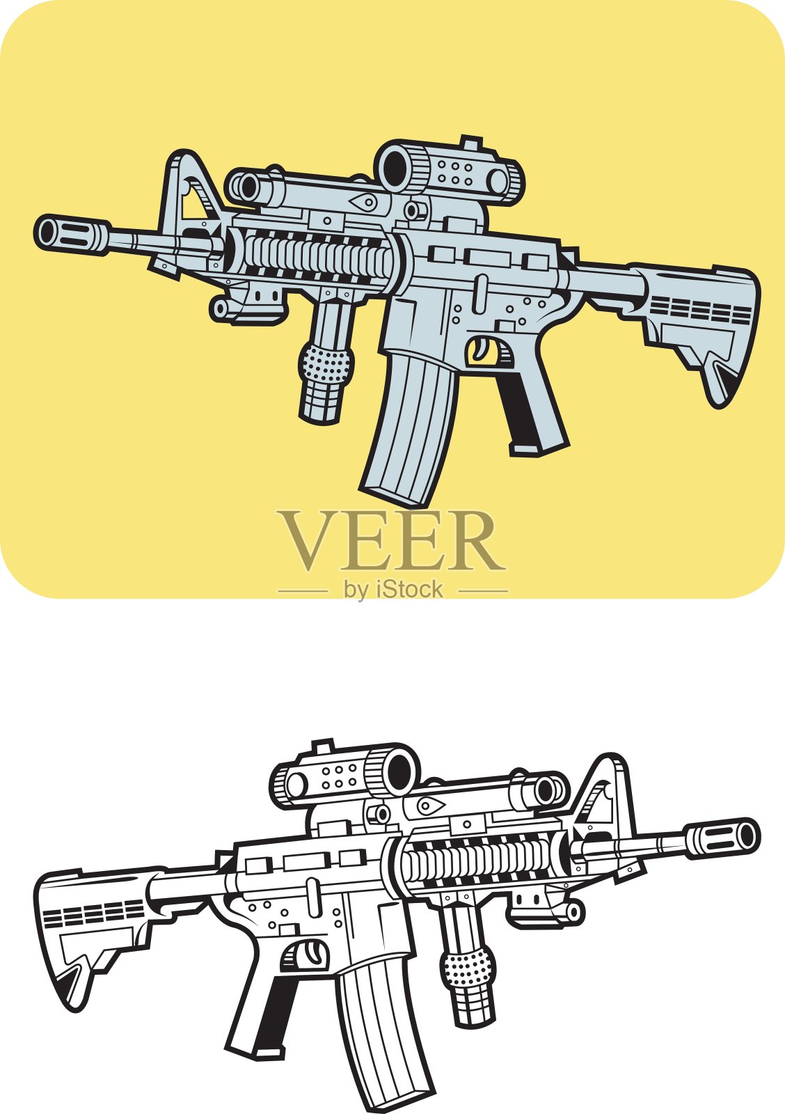 武器2插画图片素材