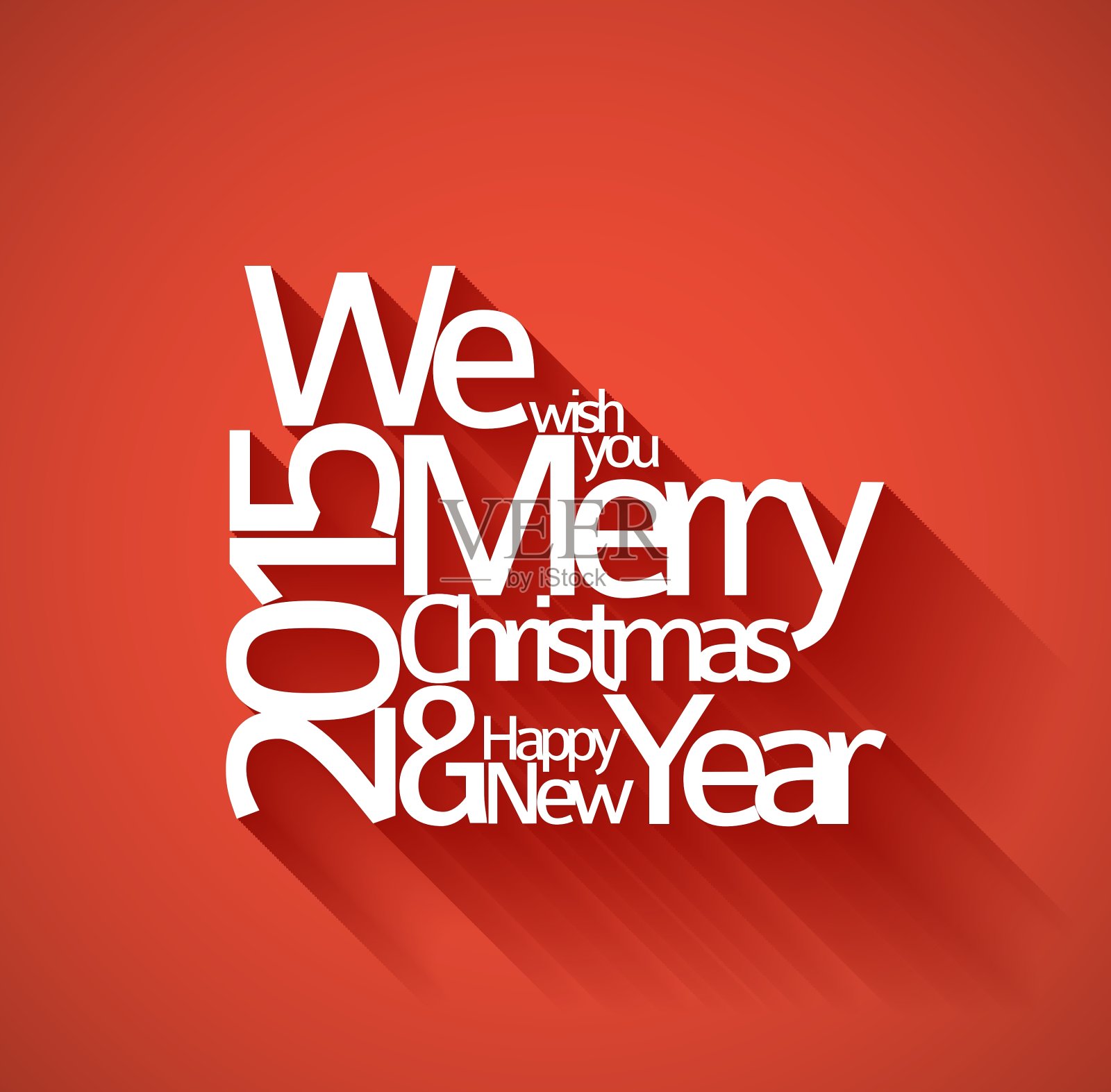 抽象排版圣诞贺卡设计模板素材