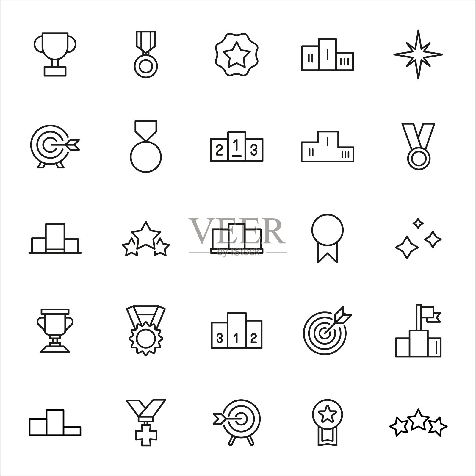 大型比赛系列图标。图标素材