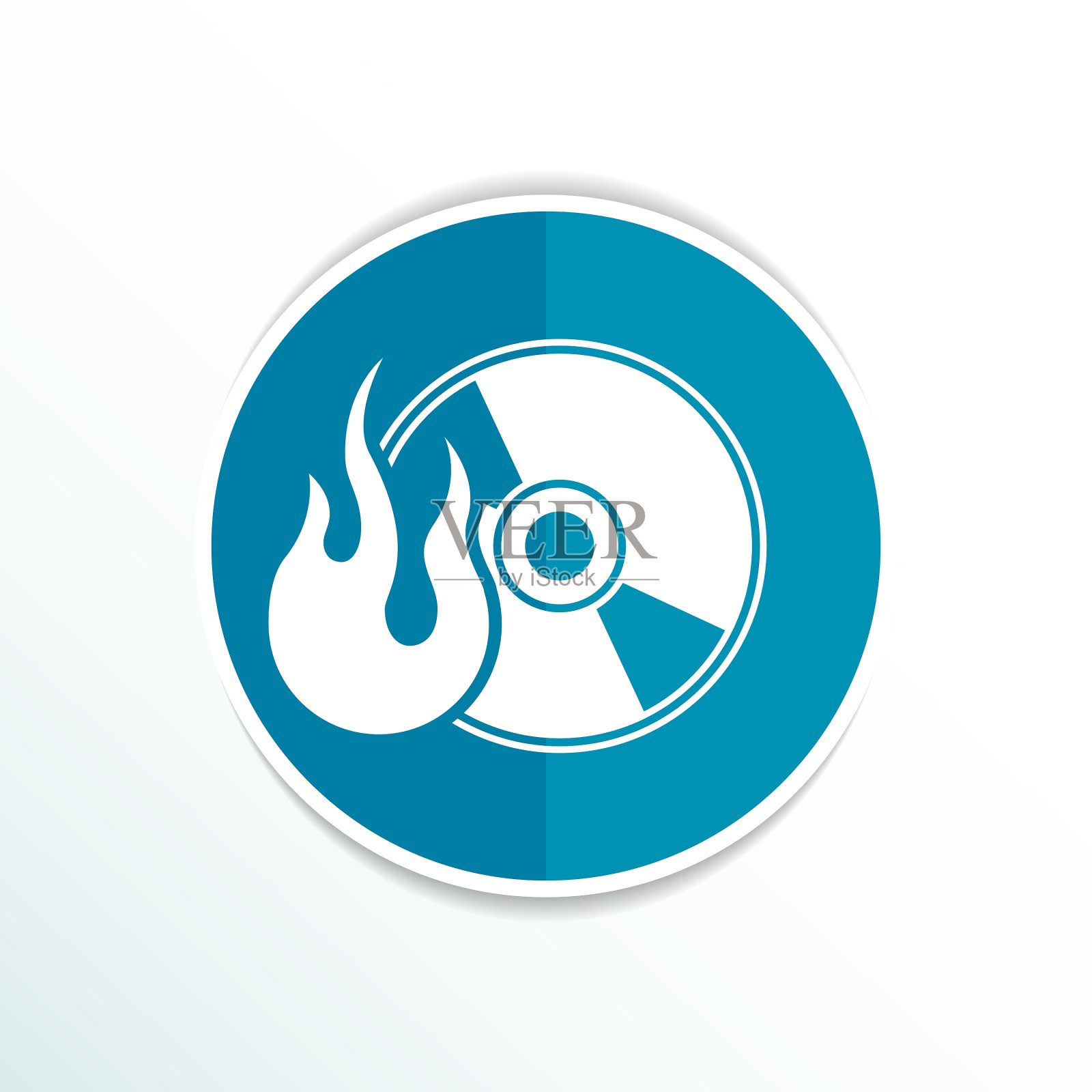 图标电脑磁盘记录抽象艺术音频插画图片素材