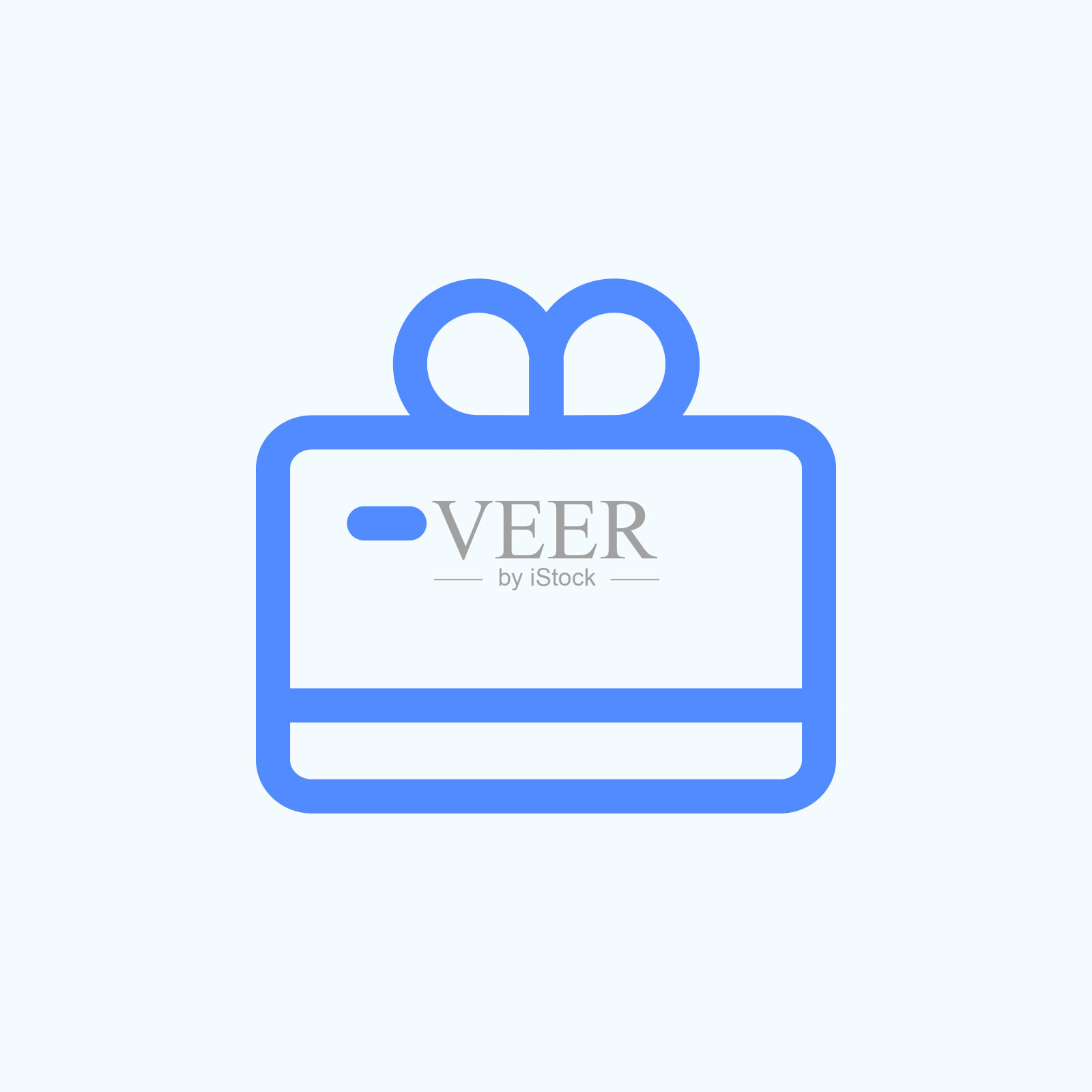 礼品卡图标的web和应用程序设计。插画图片素材