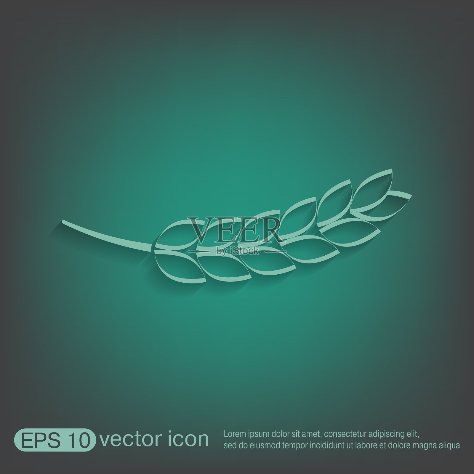 麦穗图标插画图片素材