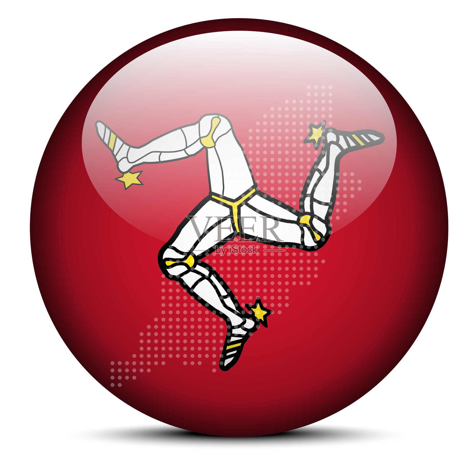 马恩岛英国皇家属地插画图片素材