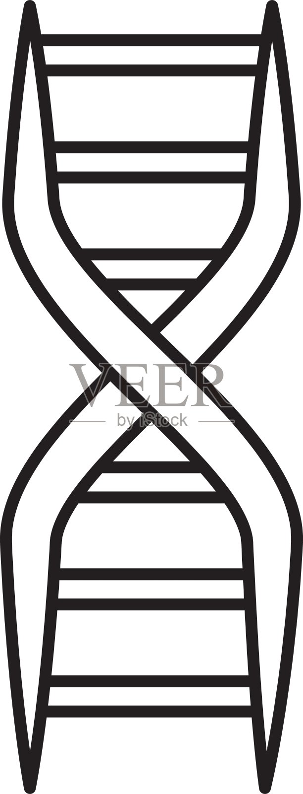 Dna图标科学和生物学设计设计元素图片