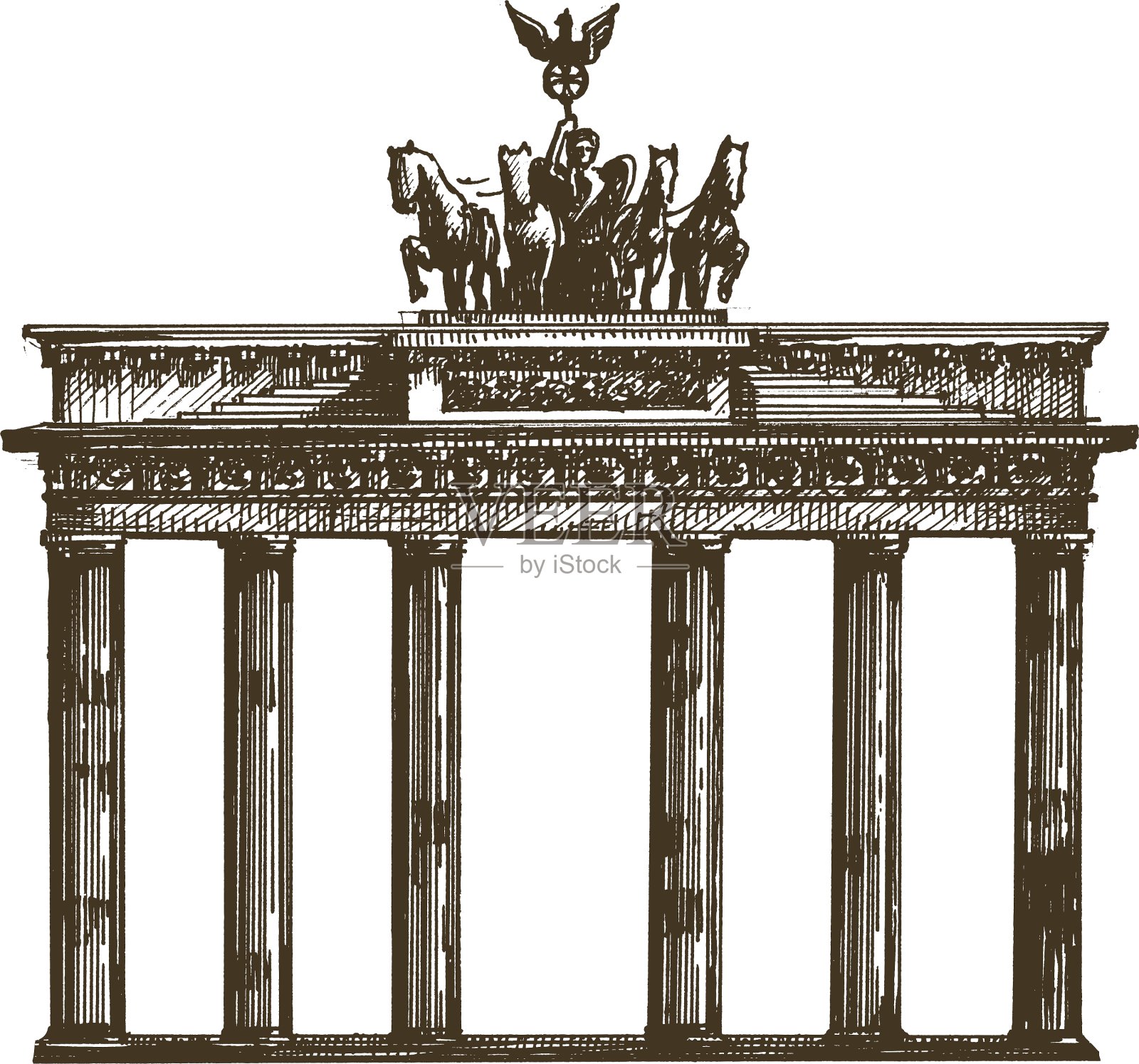 德国标识设计模板架构插画图片素材