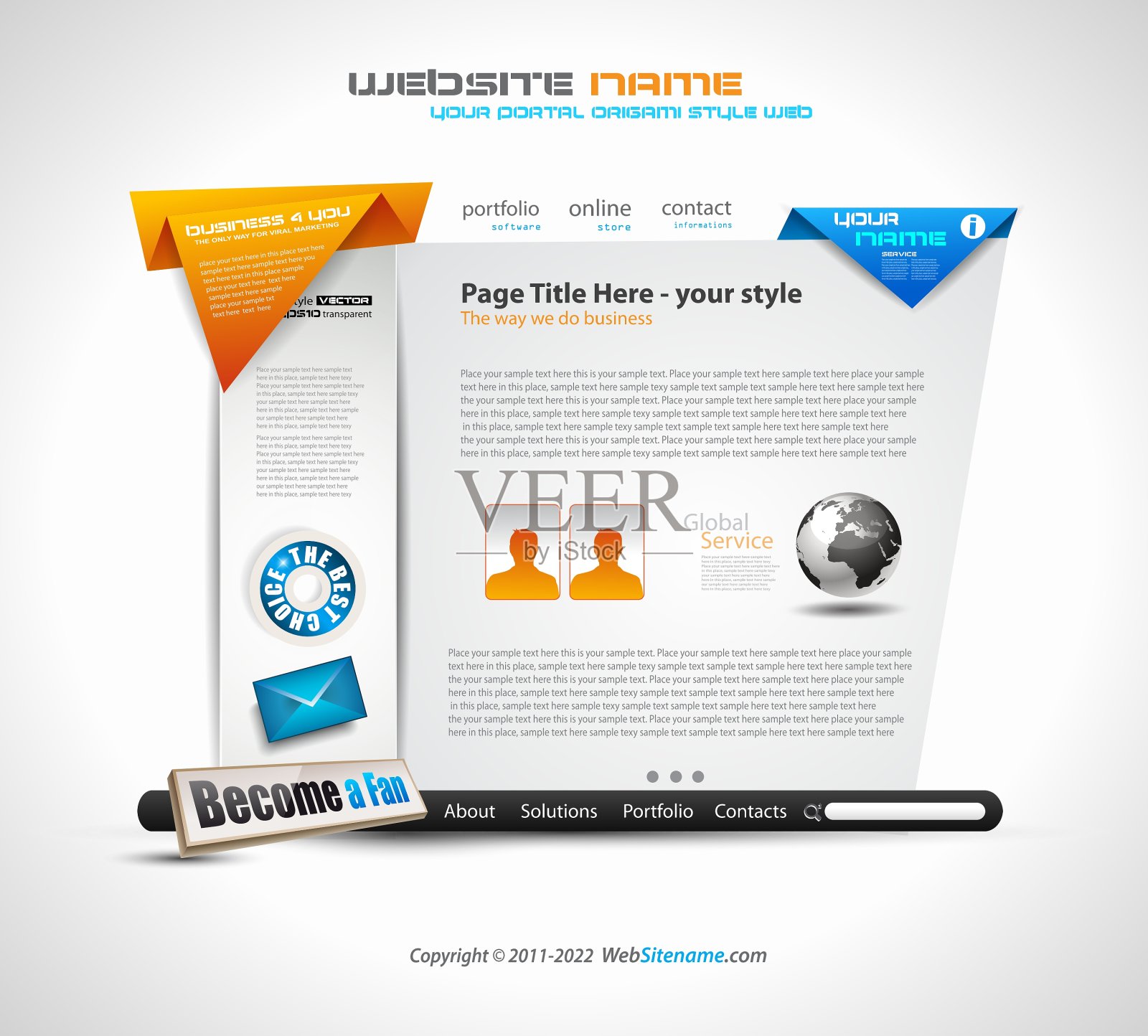 网站布局插画图片素材