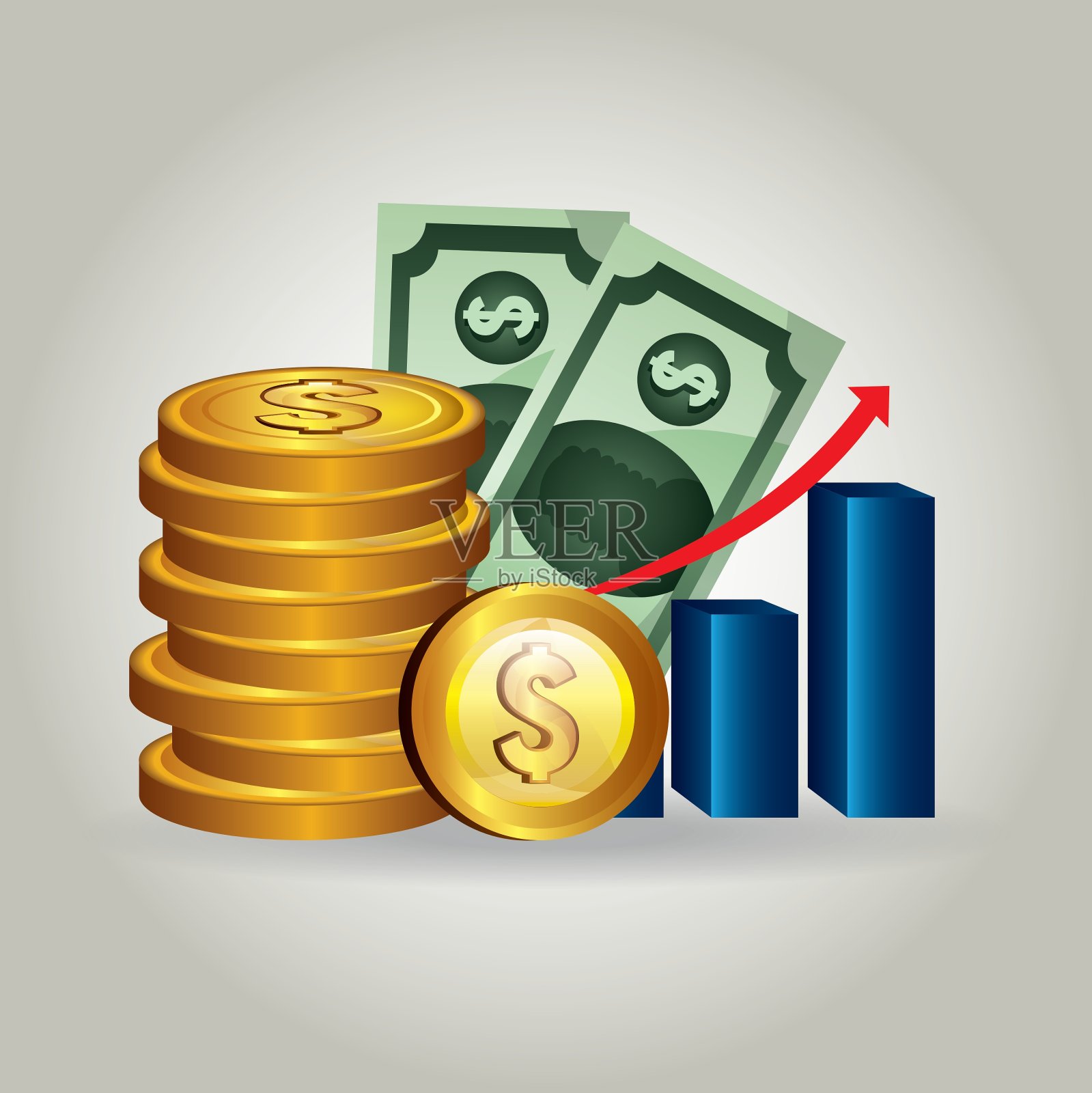 跟我走社会潮流插画图片素材