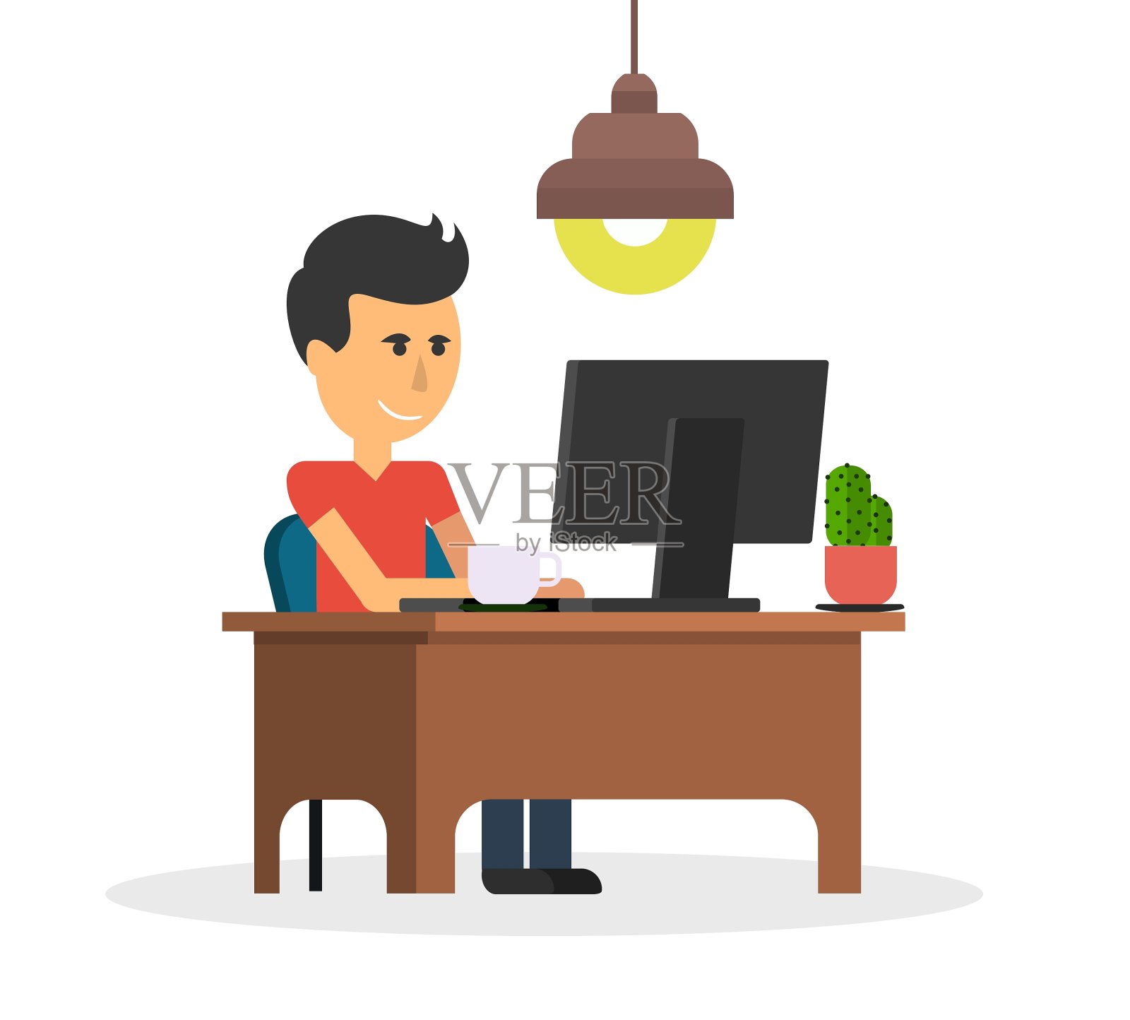 人与计算机设计平面设计元素图片