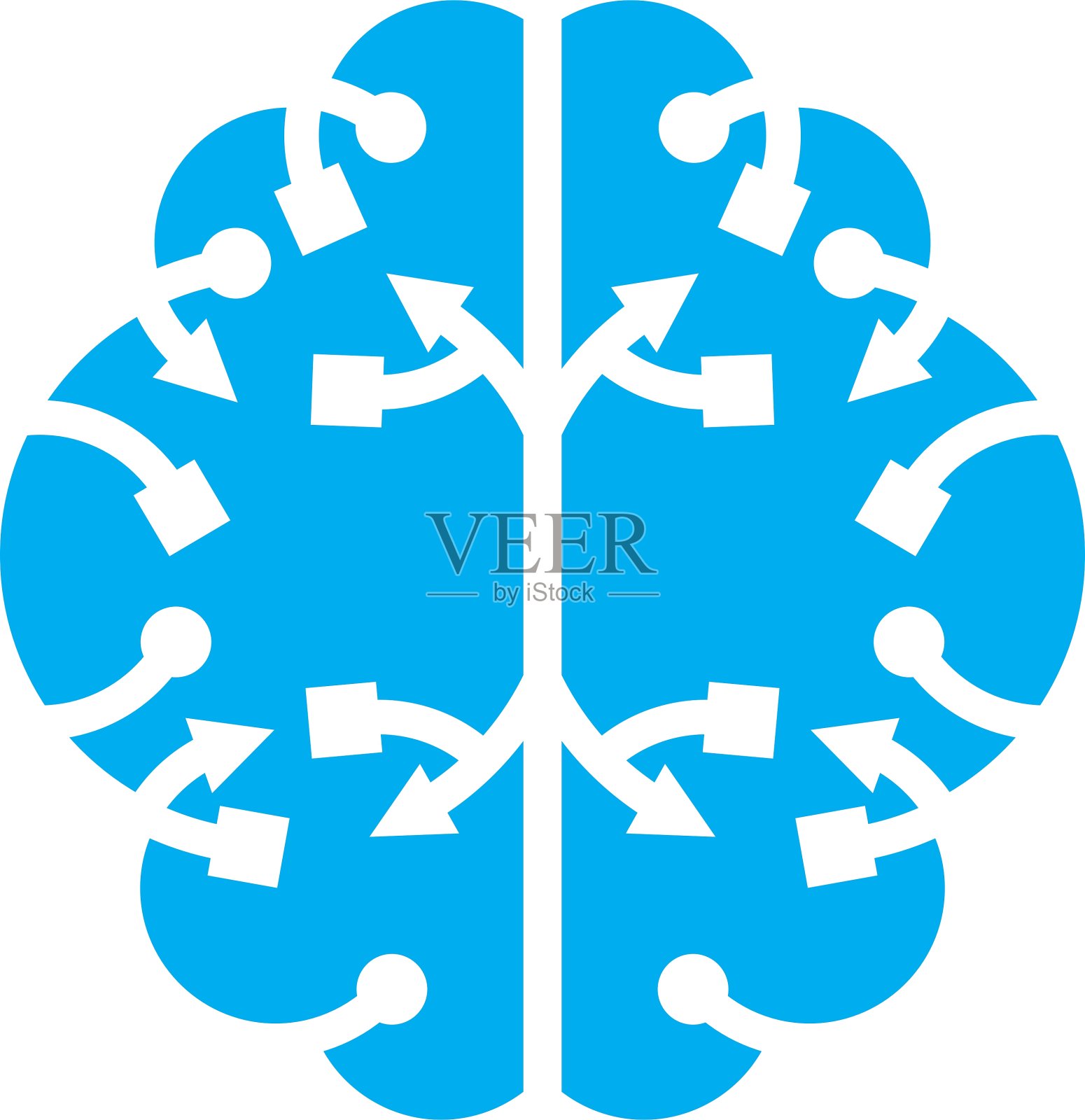 来自大脑的电波插画图片素材