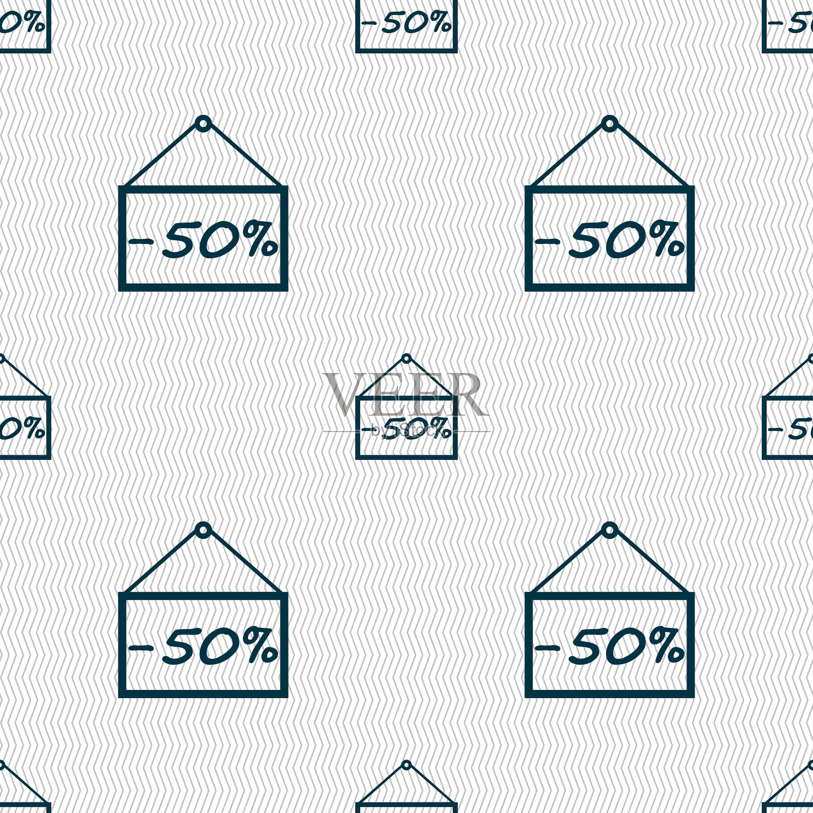 50折图标标志无缝抽象背景插画图片素材