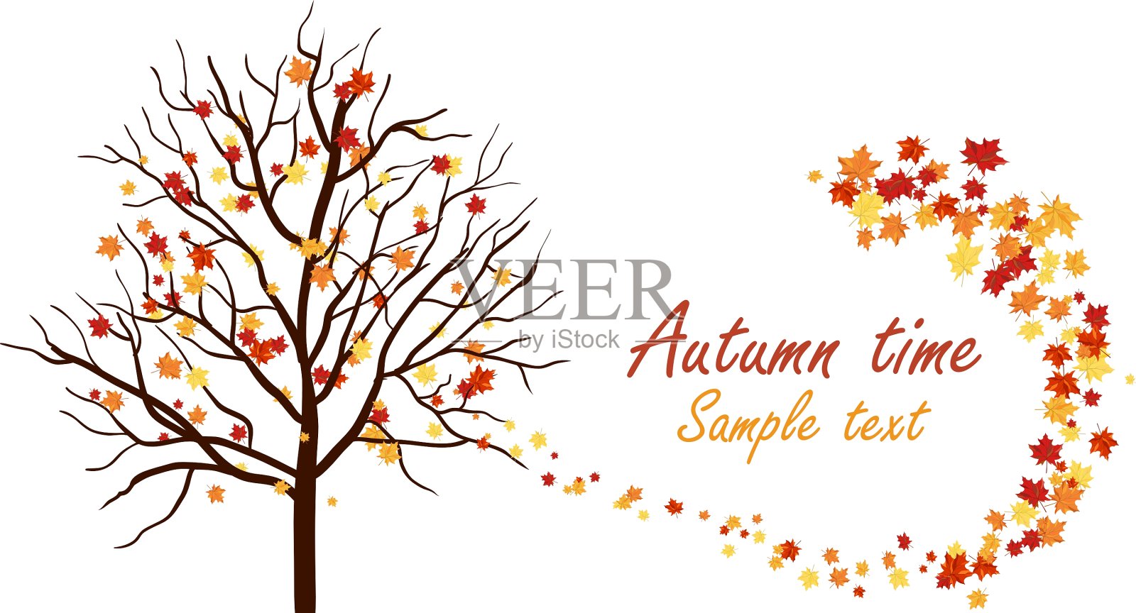 枫落设计元素图片