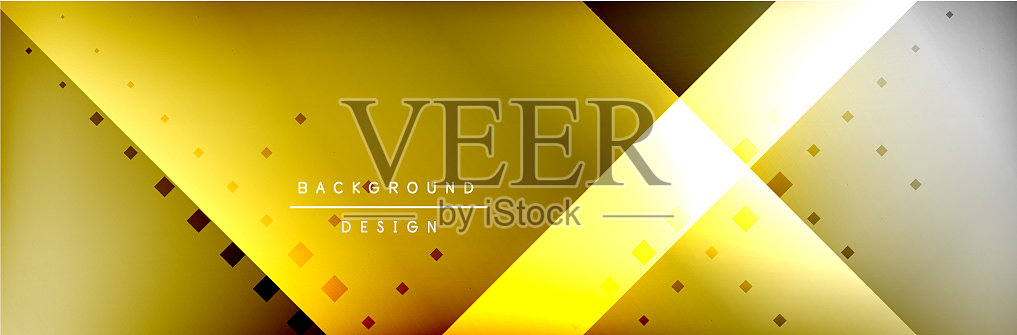 抽象背景-正方形和线条插画图片素材