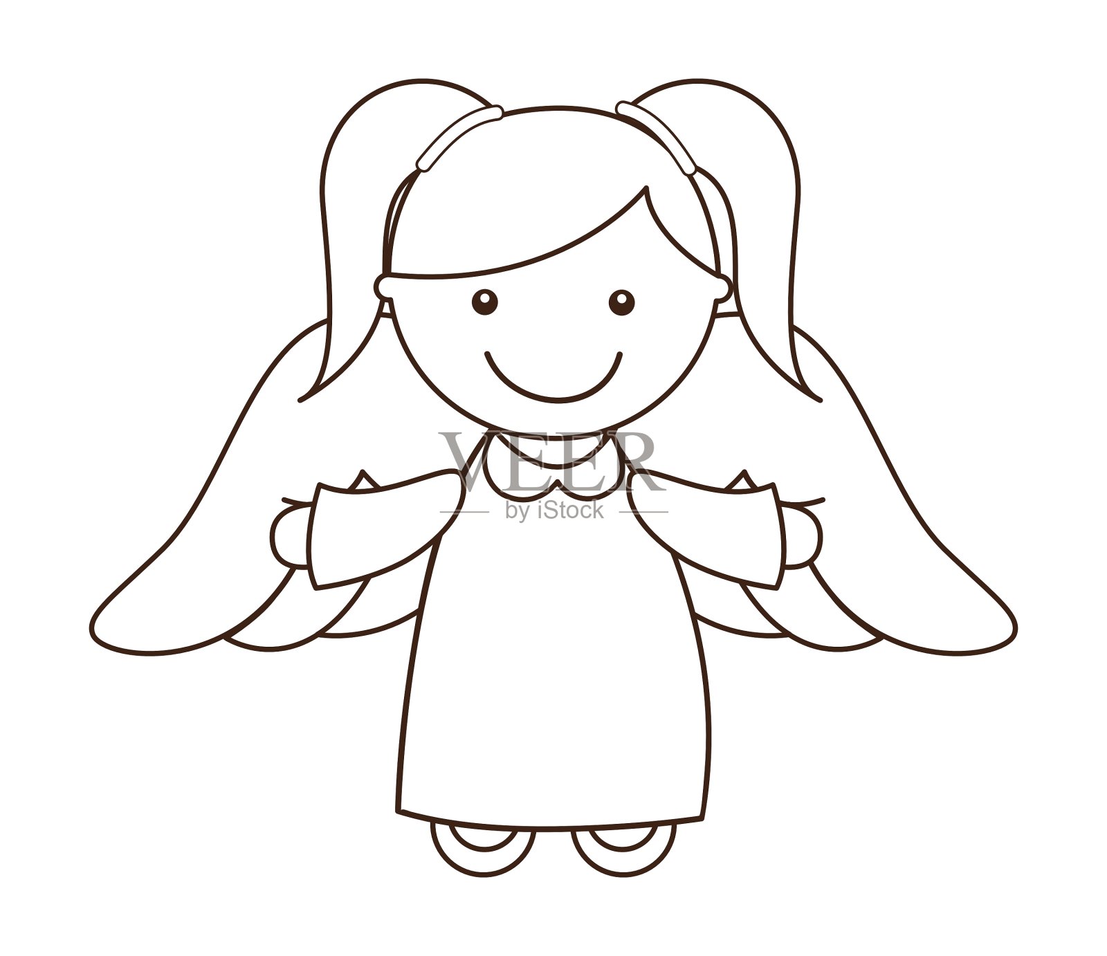 可爱的天使设计元素图片