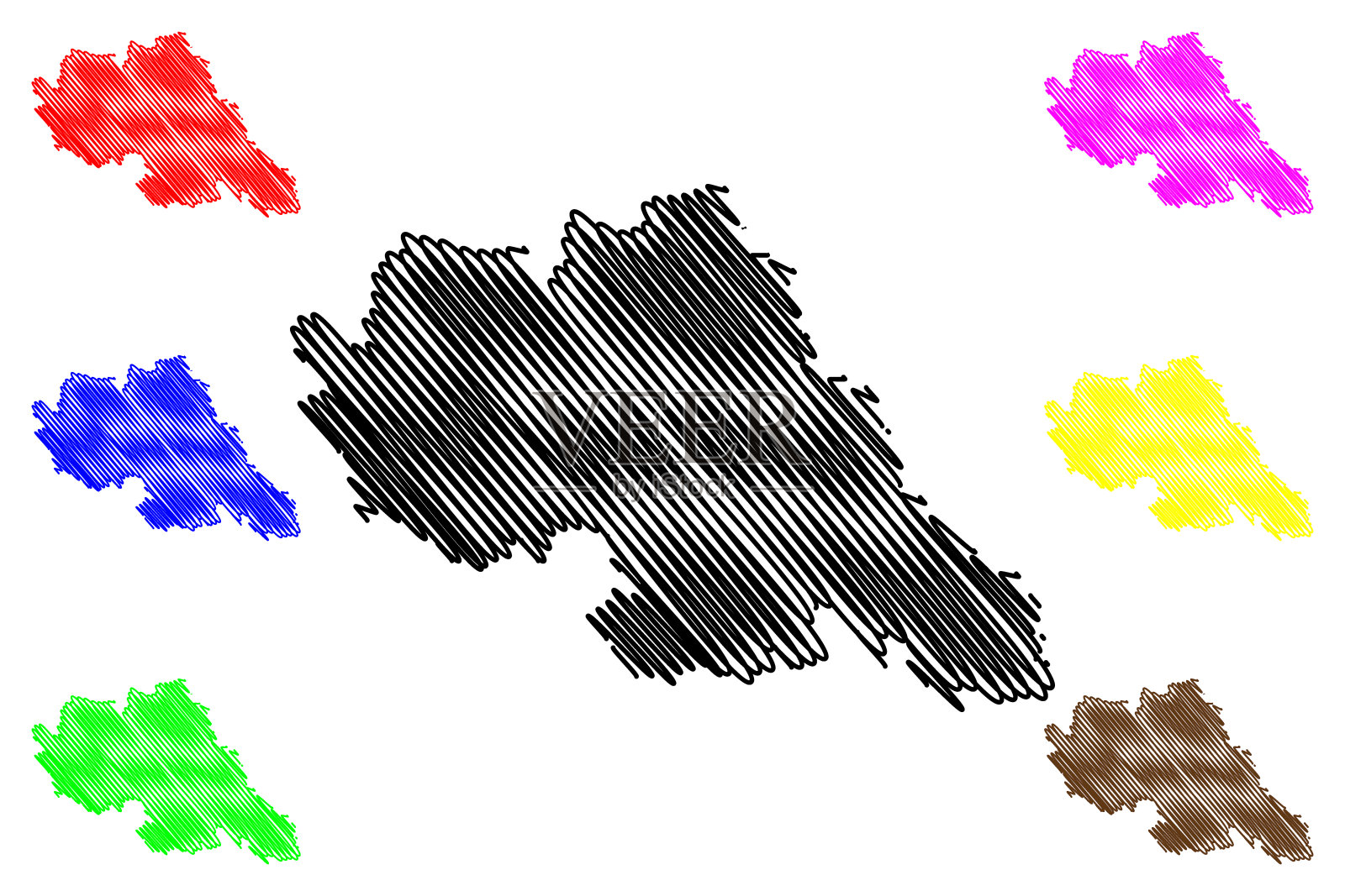 雅西县地图插画图片素材