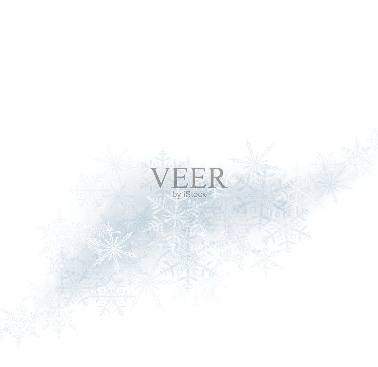 圣诞背景与水晶雪花设计元素图片