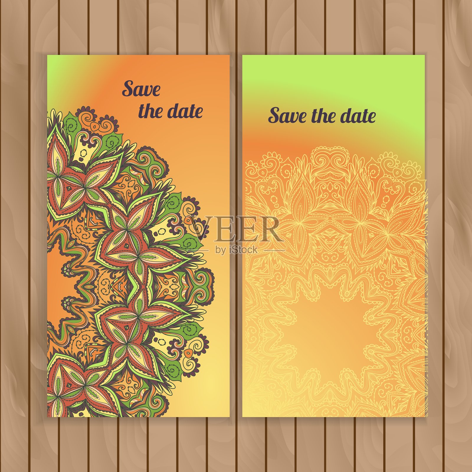 圈蕾丝手绘装饰卡设计模板素材