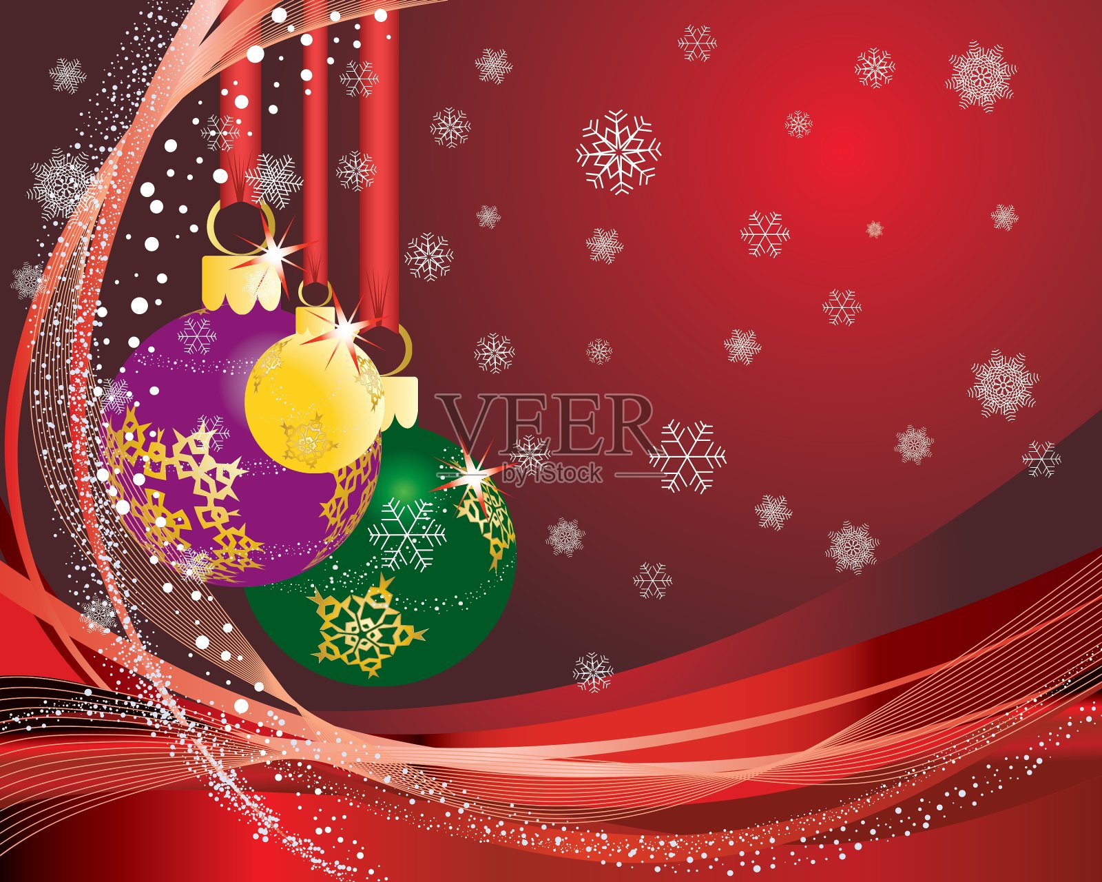 圣诞明信片设计模板素材