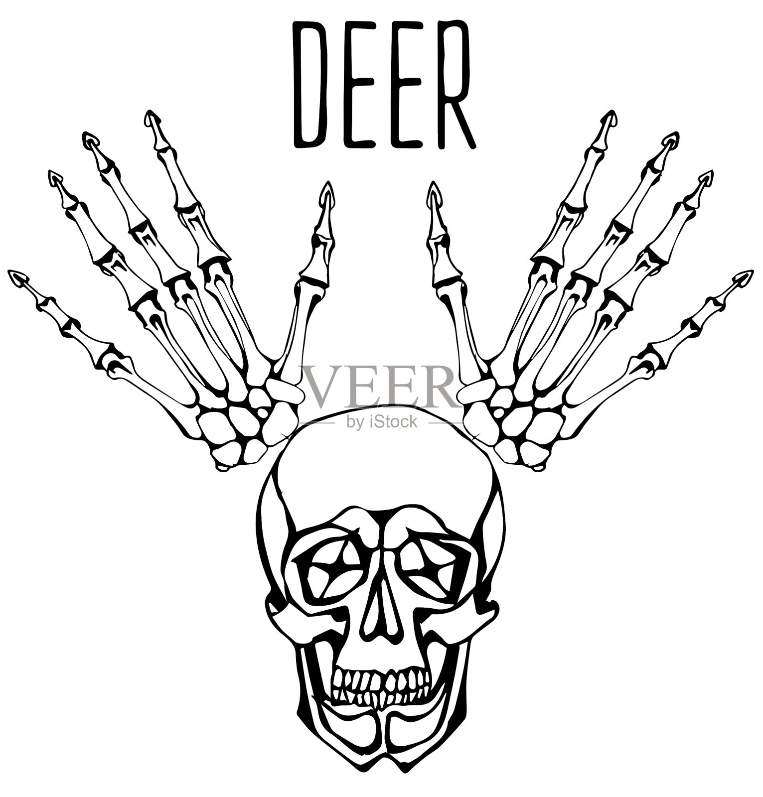 引用字体背景与手设计元素图片