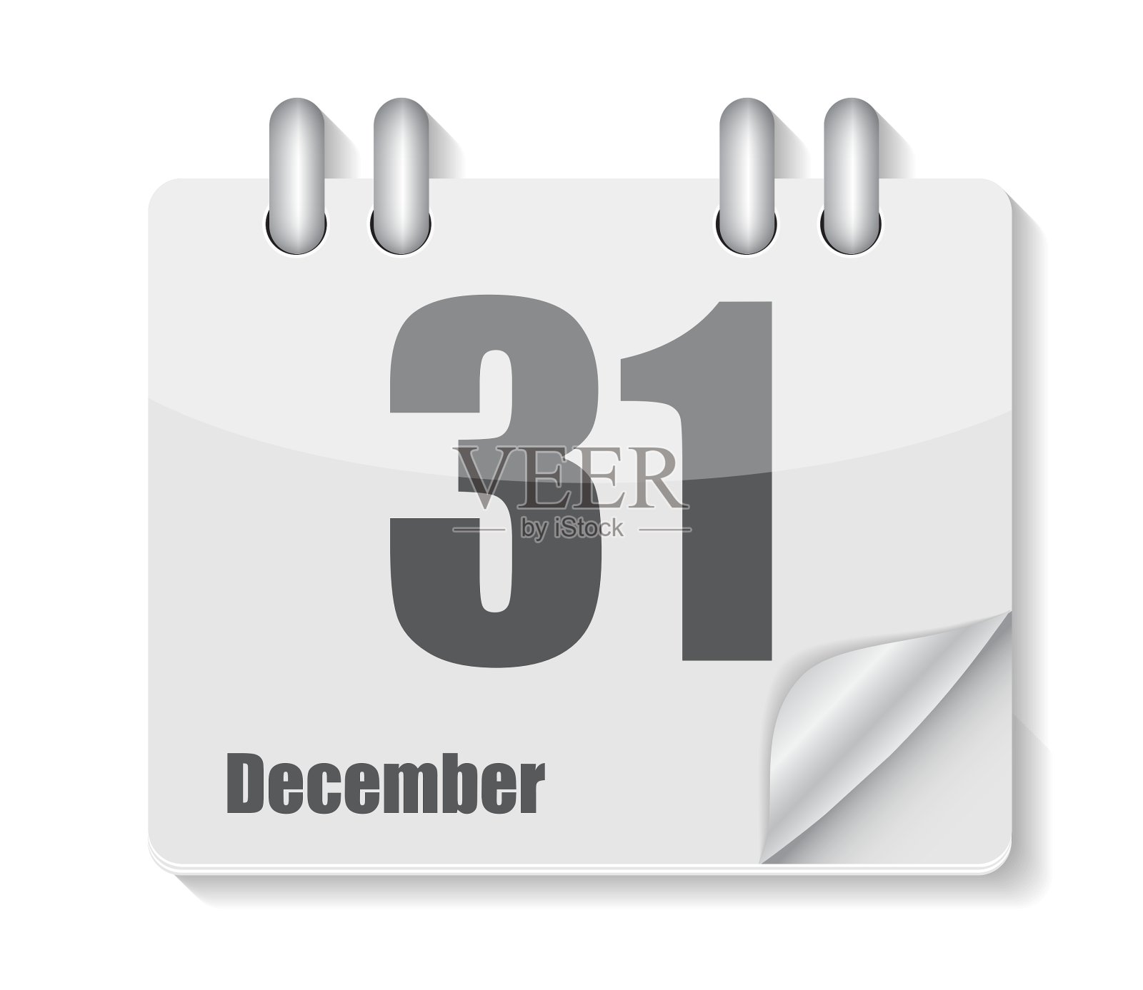 应用程序的扁平日历图标设计元素图片