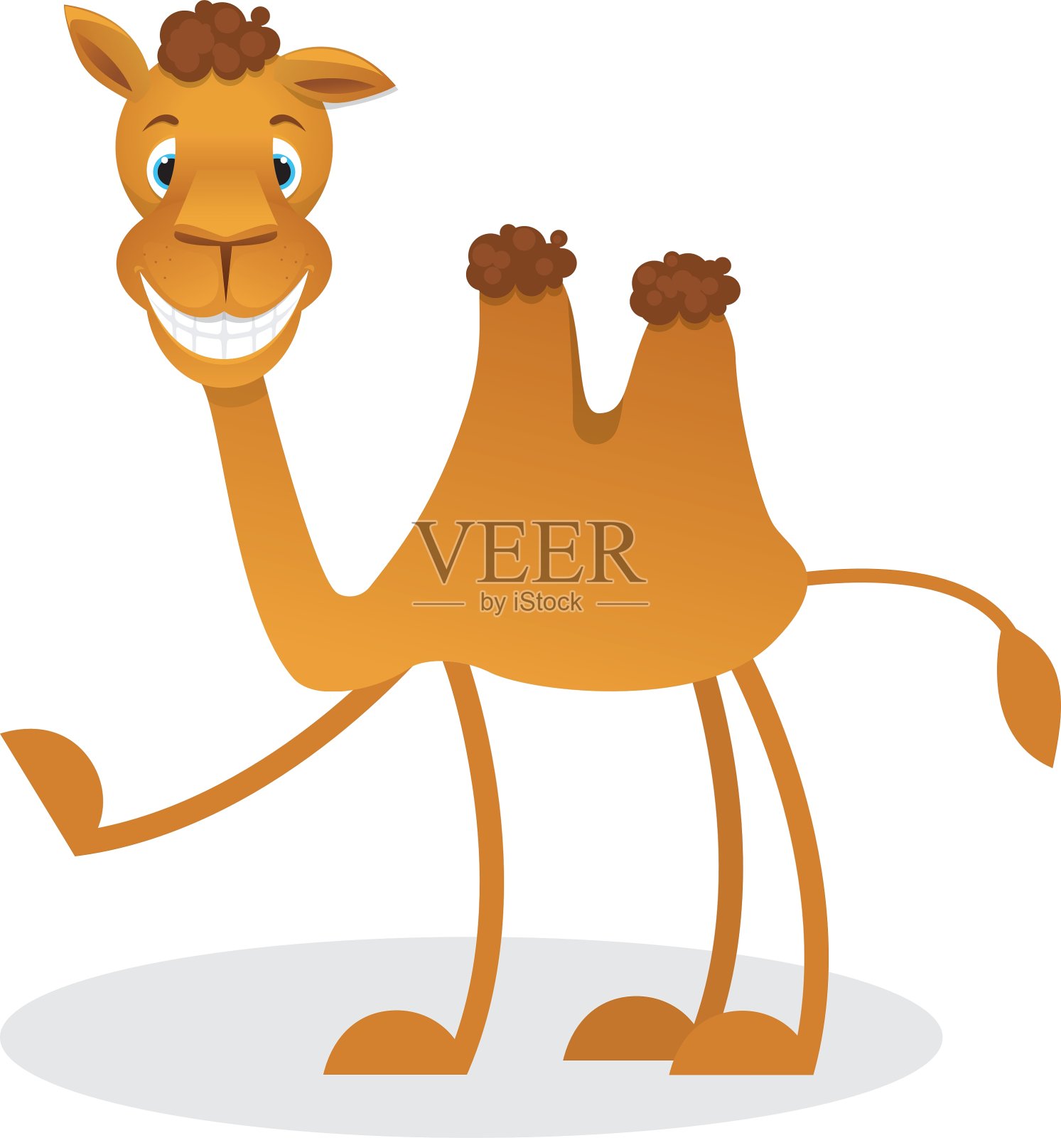 卡通骆驼设计元素图片