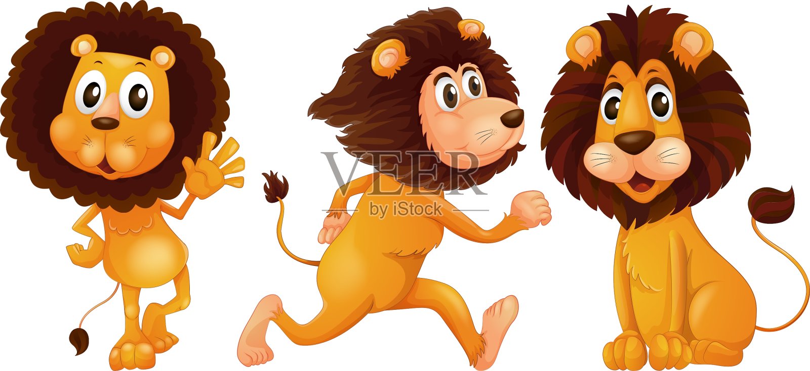 狮子设置设计元素图片