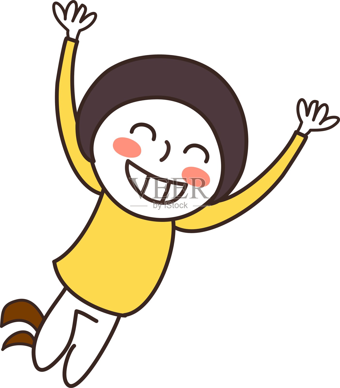 男孩微笑的特写设计元素图片