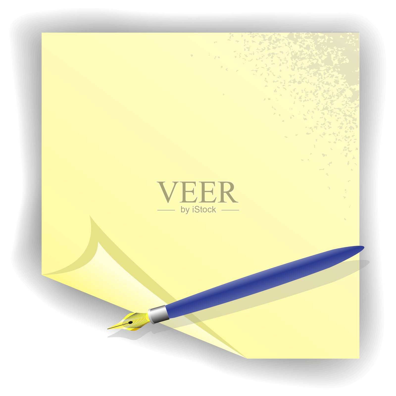 喷泉写的钢笔图标素材