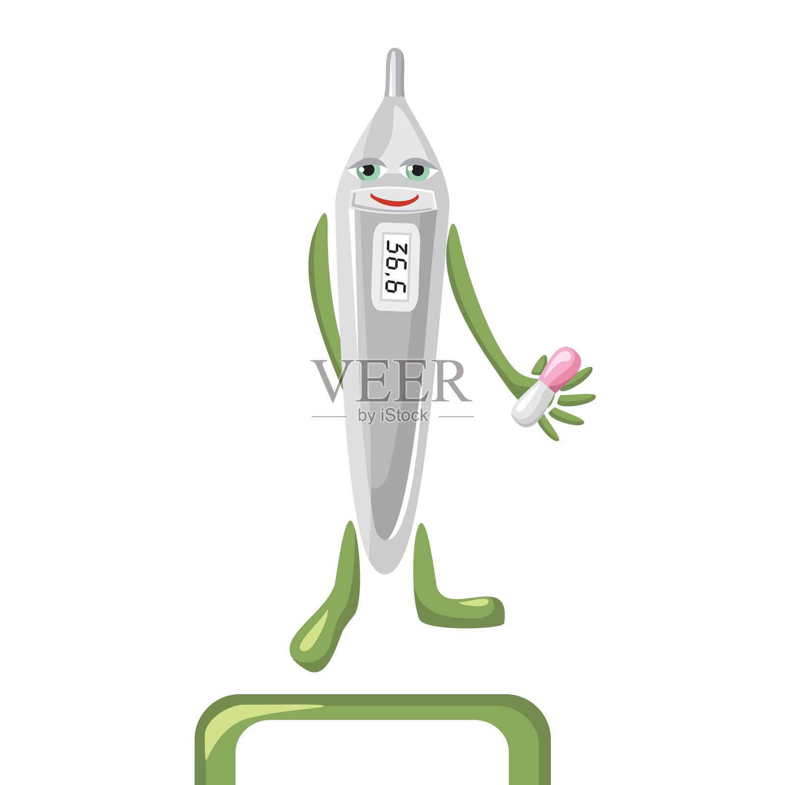 卡通温度计设计元素图片