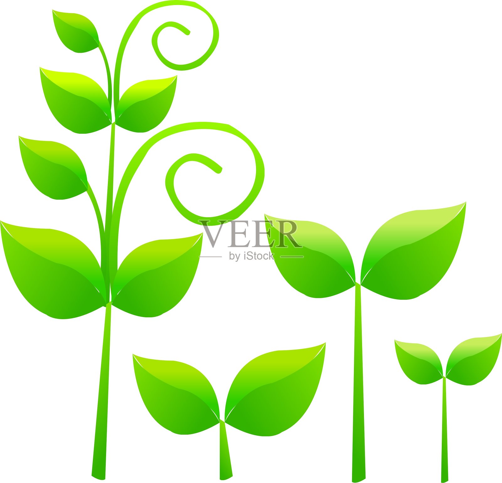 植物的景色设计元素图片