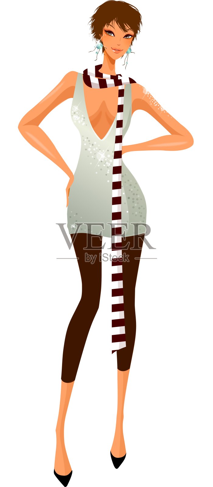 女人的肖像设计元素图片