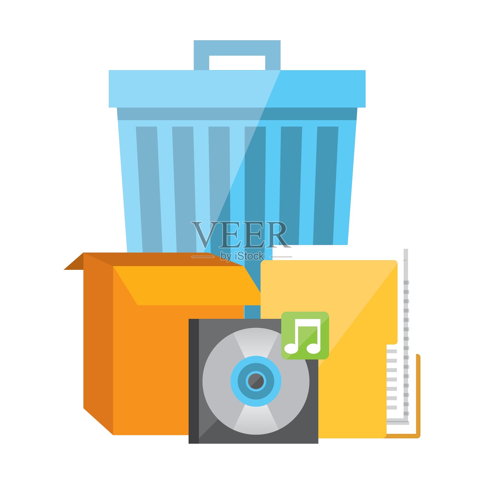 数据存储中心设计元素图片