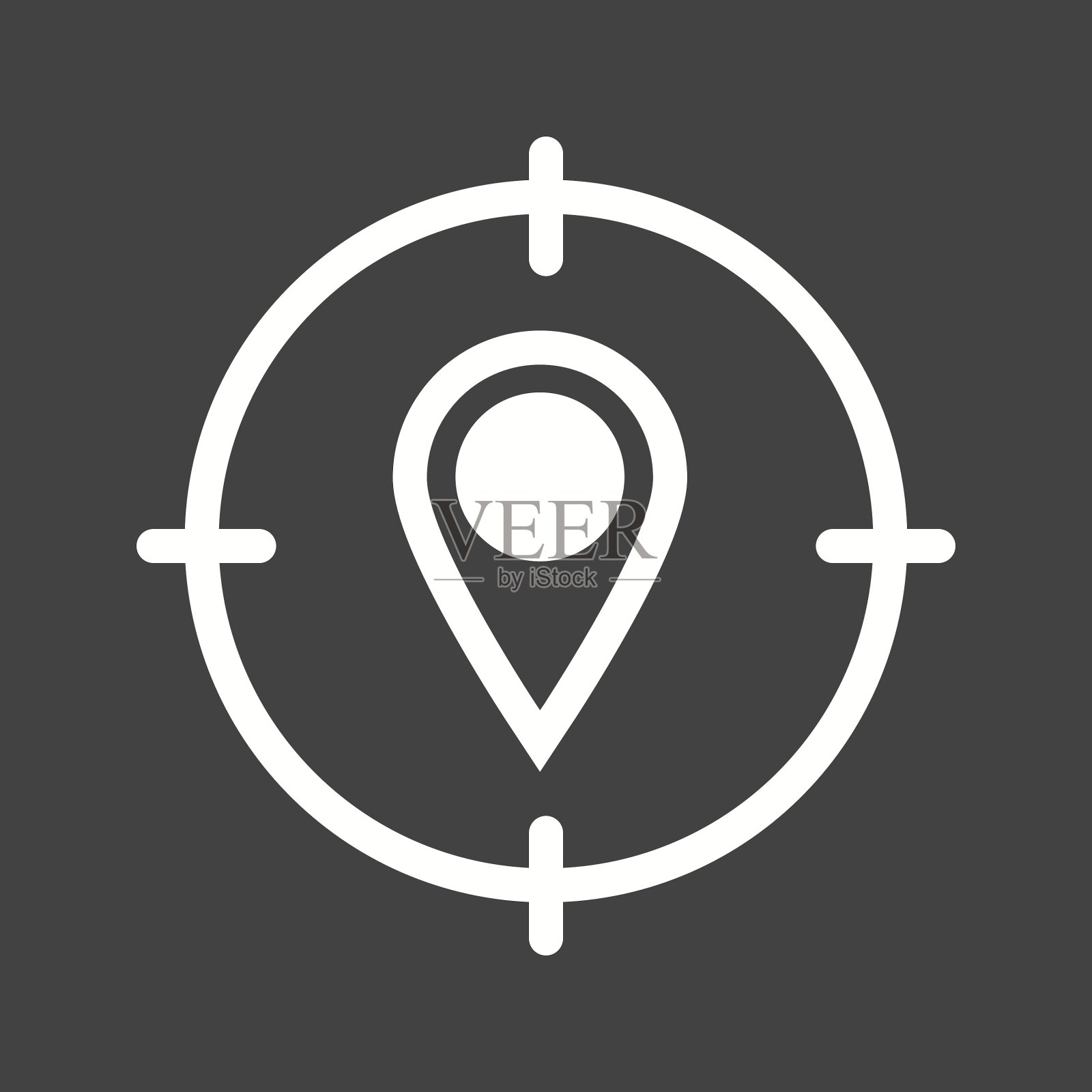 目标位置我插画图片素材