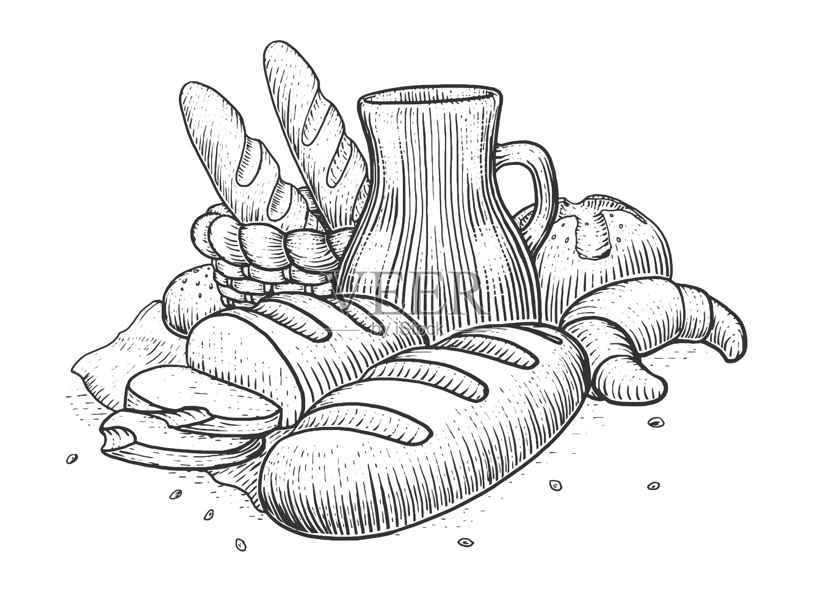 烘焙产品静物设计元素图片