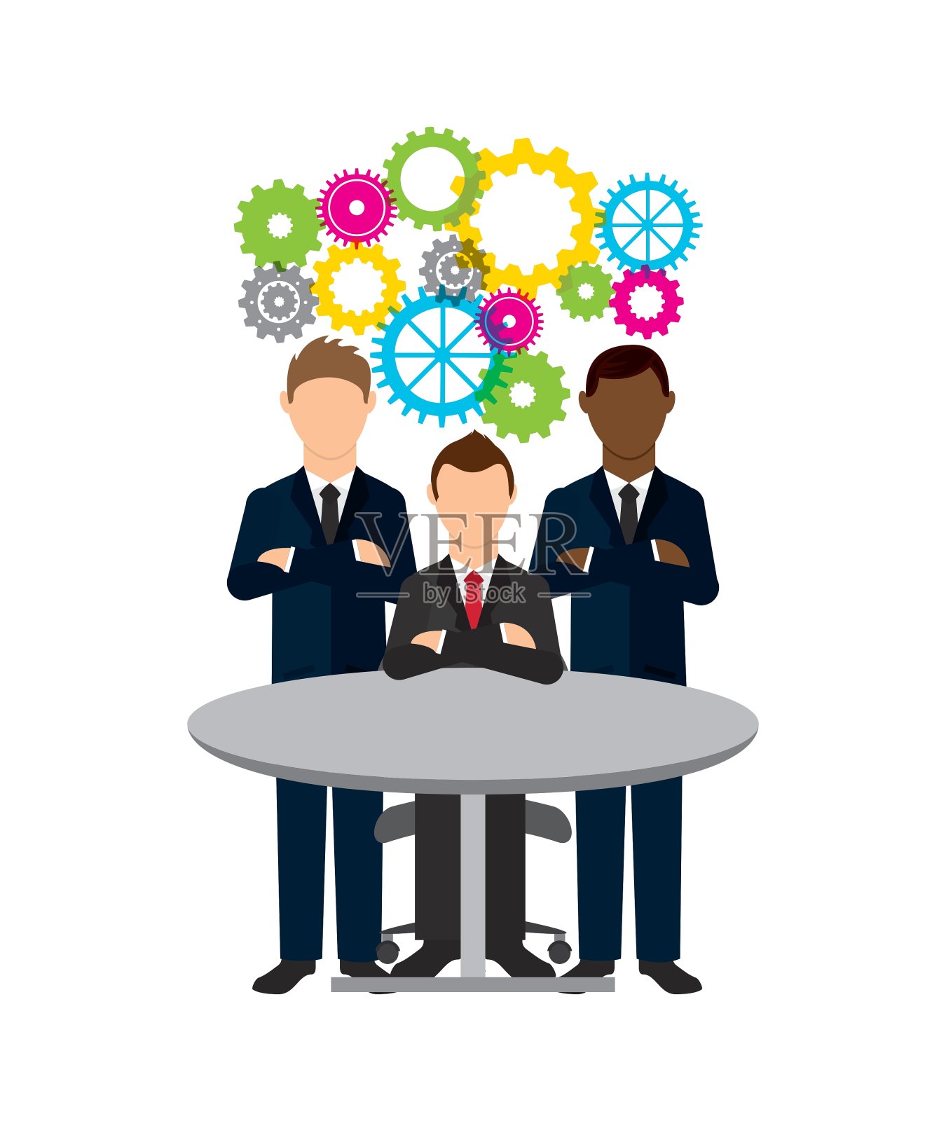 团队工作设计元素图片