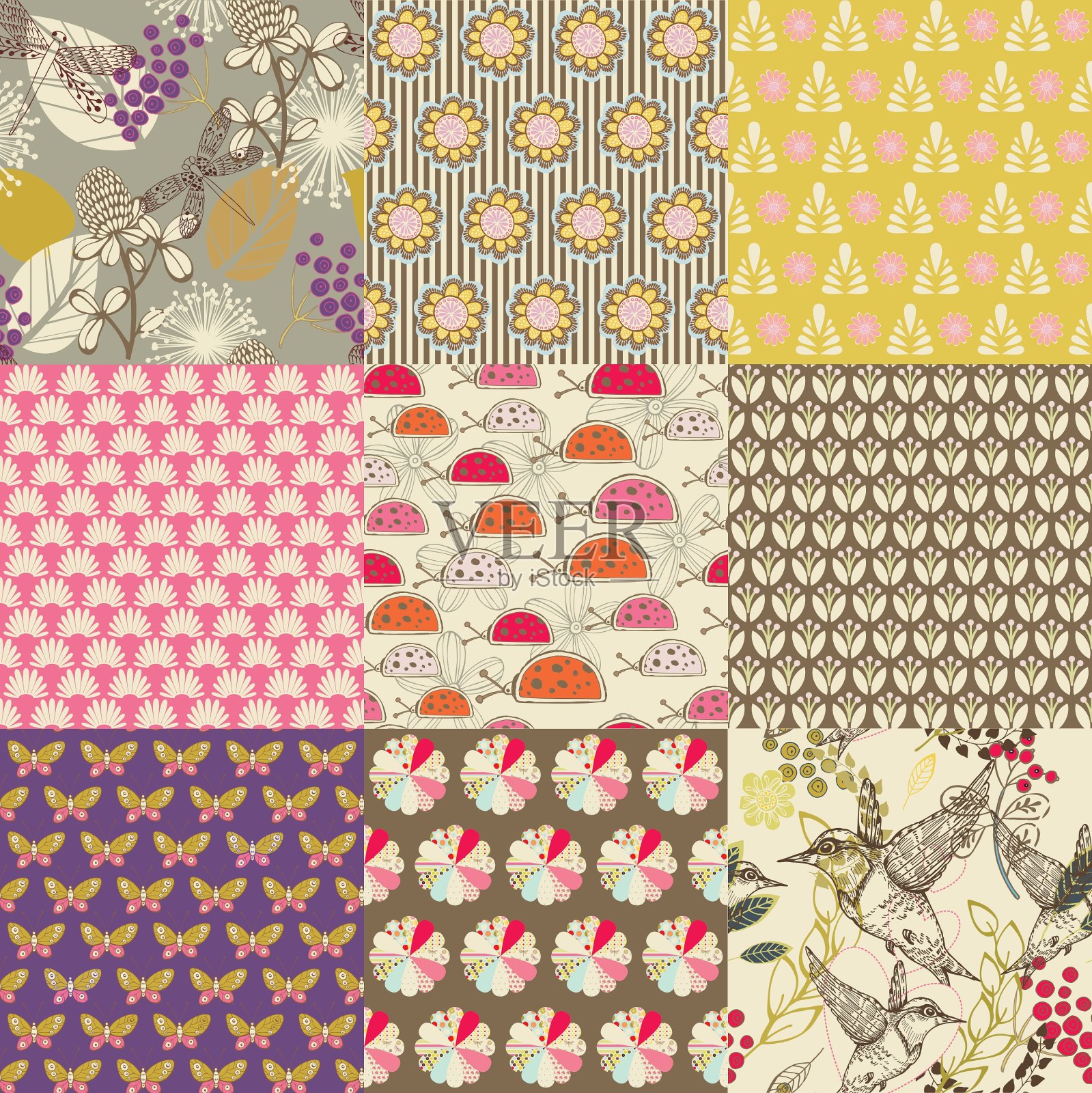 经典模式插画图片素材