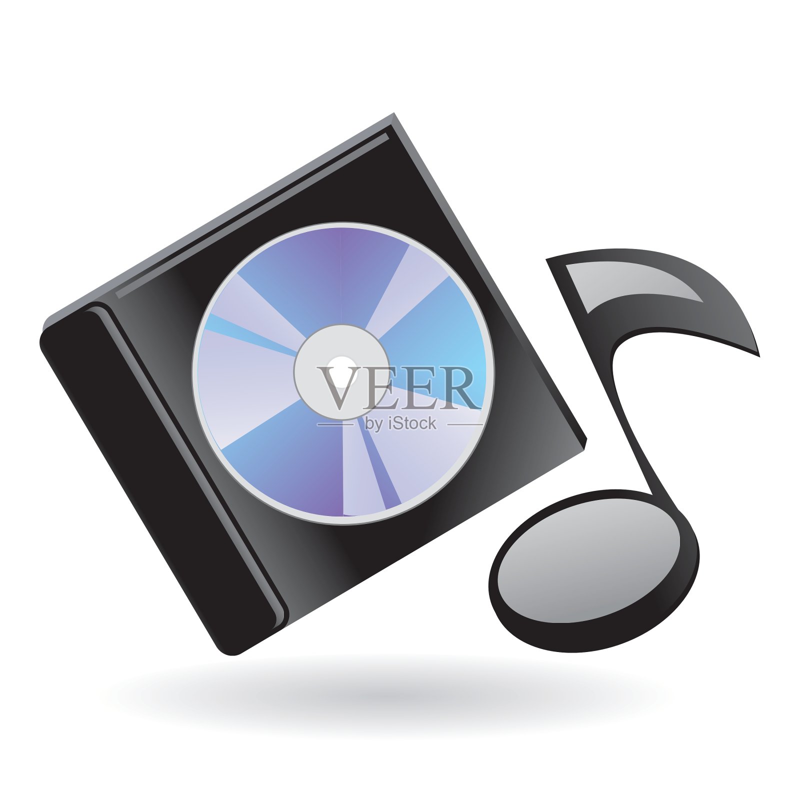 磁盘和注意图标素材