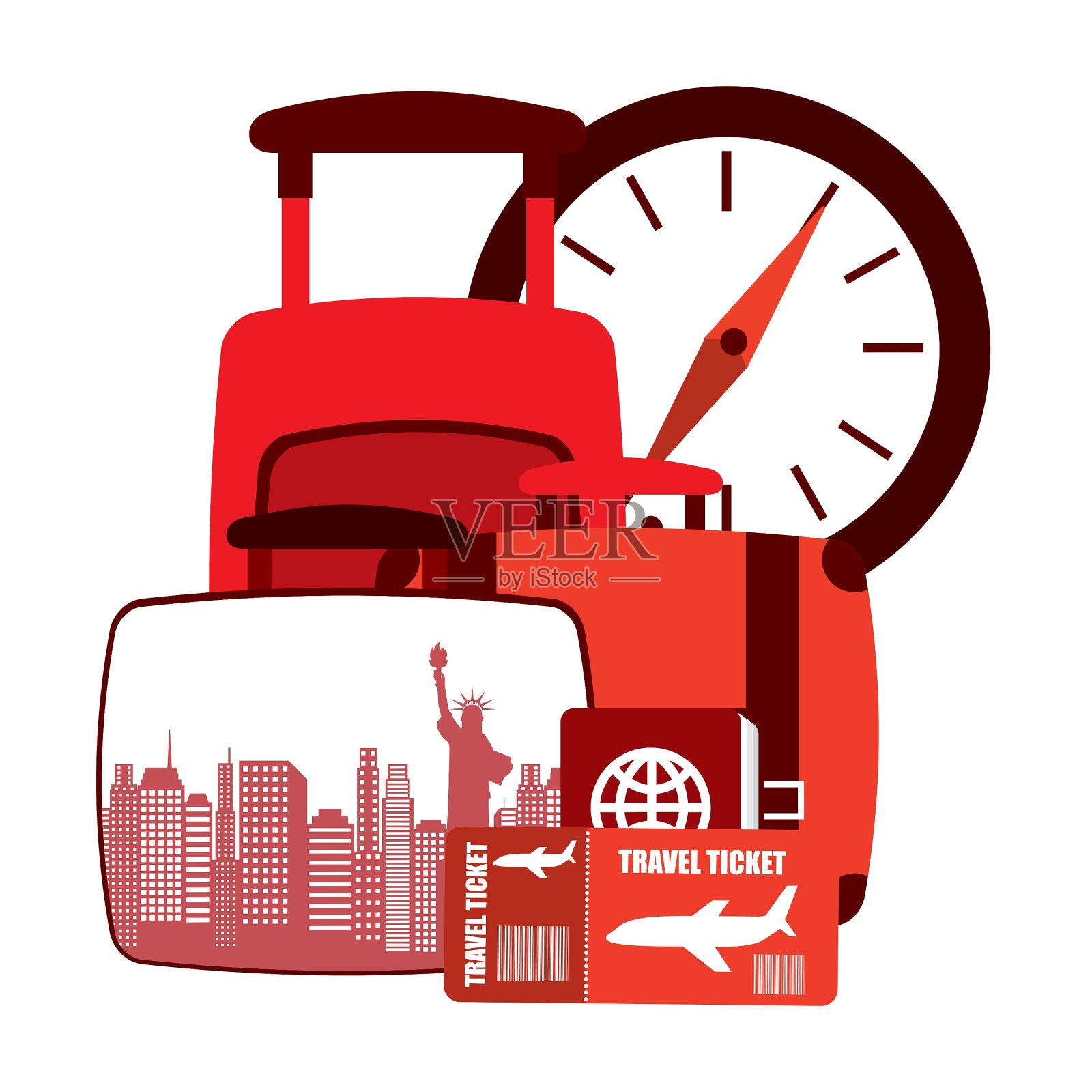 旅游度假图标素材