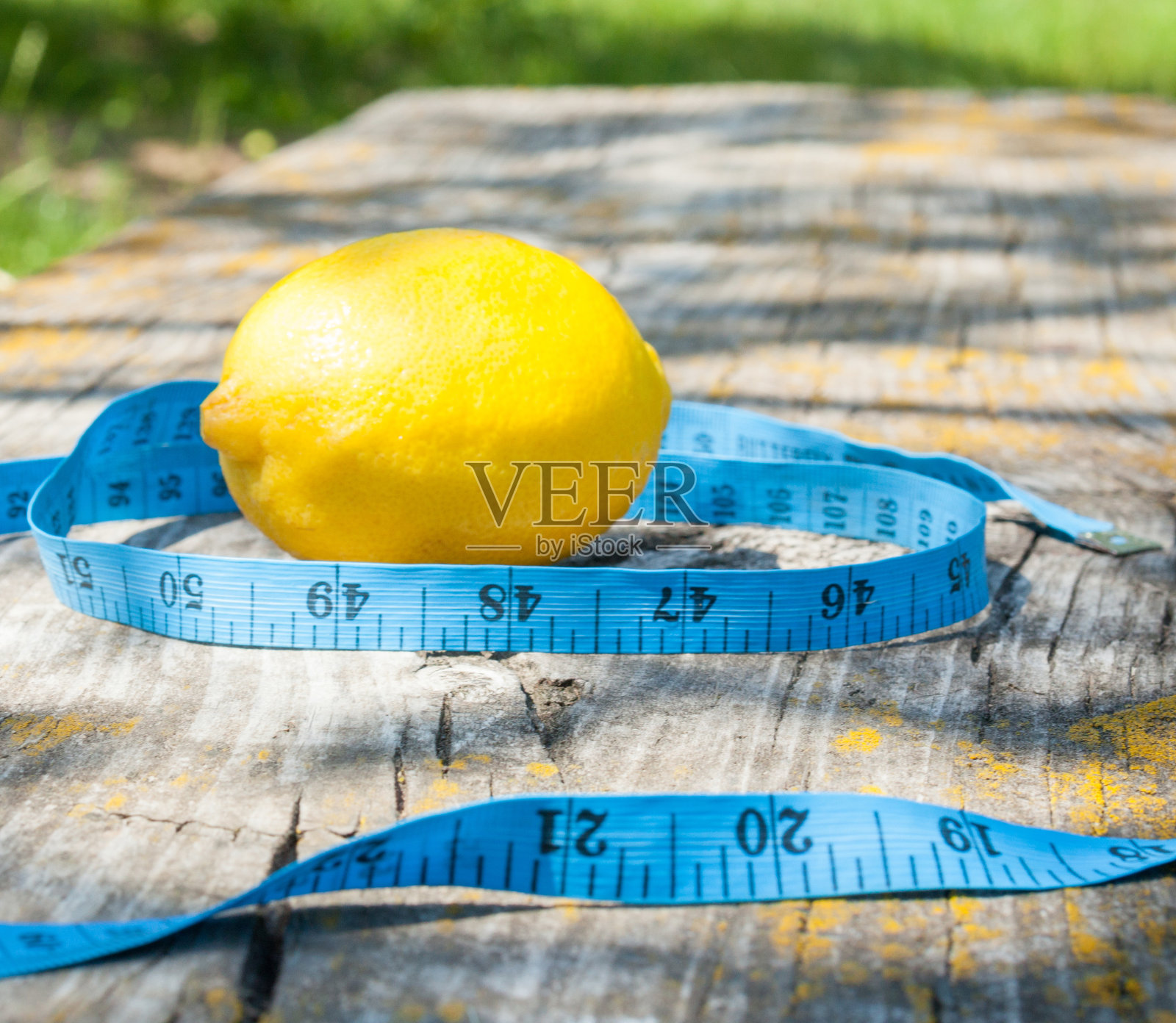 柠檬卷尺照片摄影图片