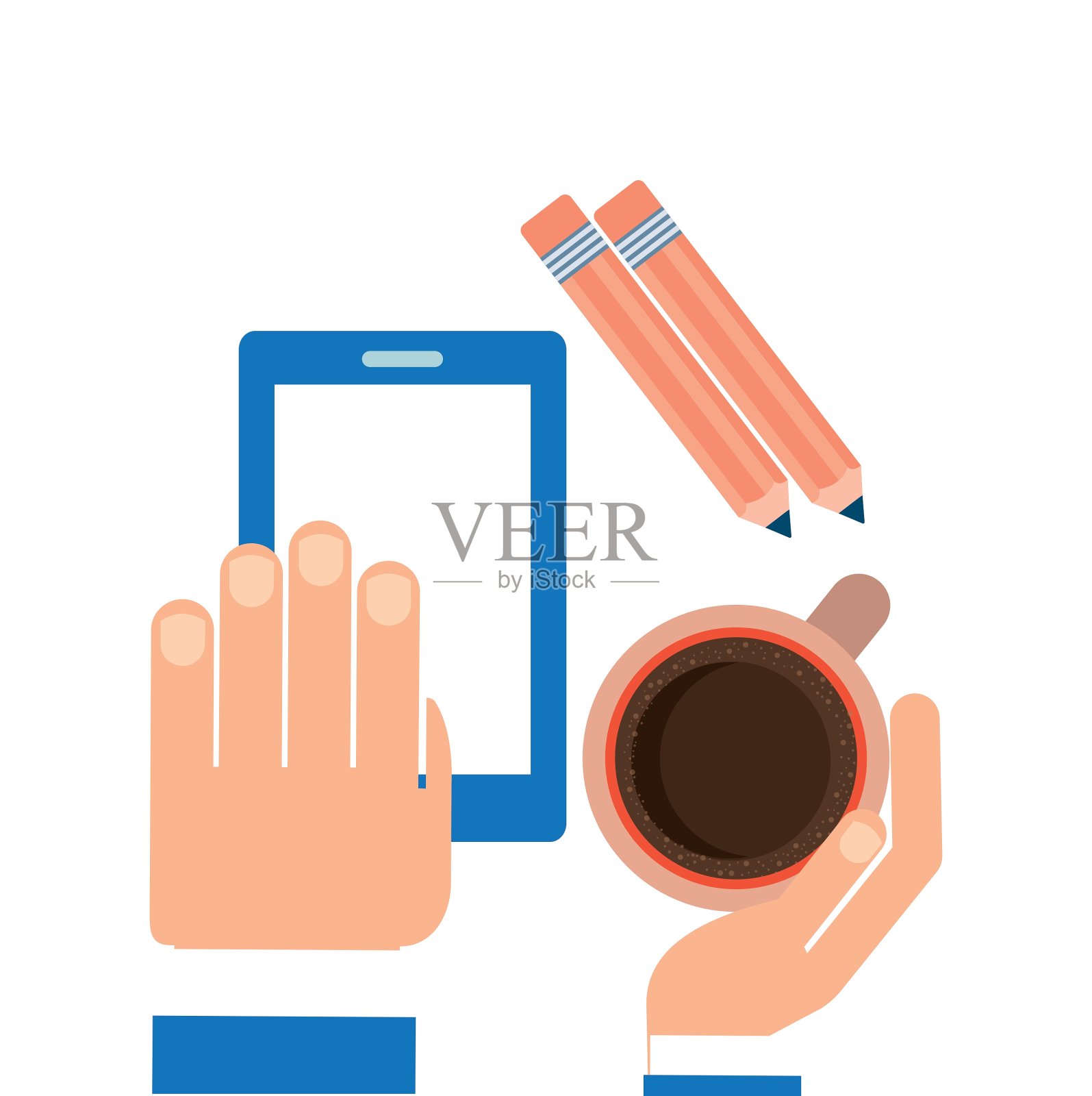 办公室的概念设计元素图片