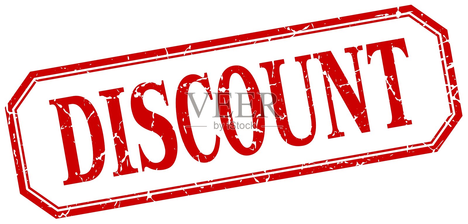 折扣方形红色垃圾摇滚复古孤立标签设计模板素材
