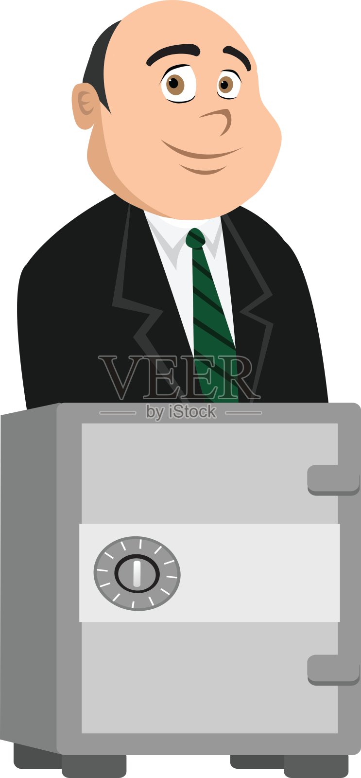 银行家和安全设计元素图片