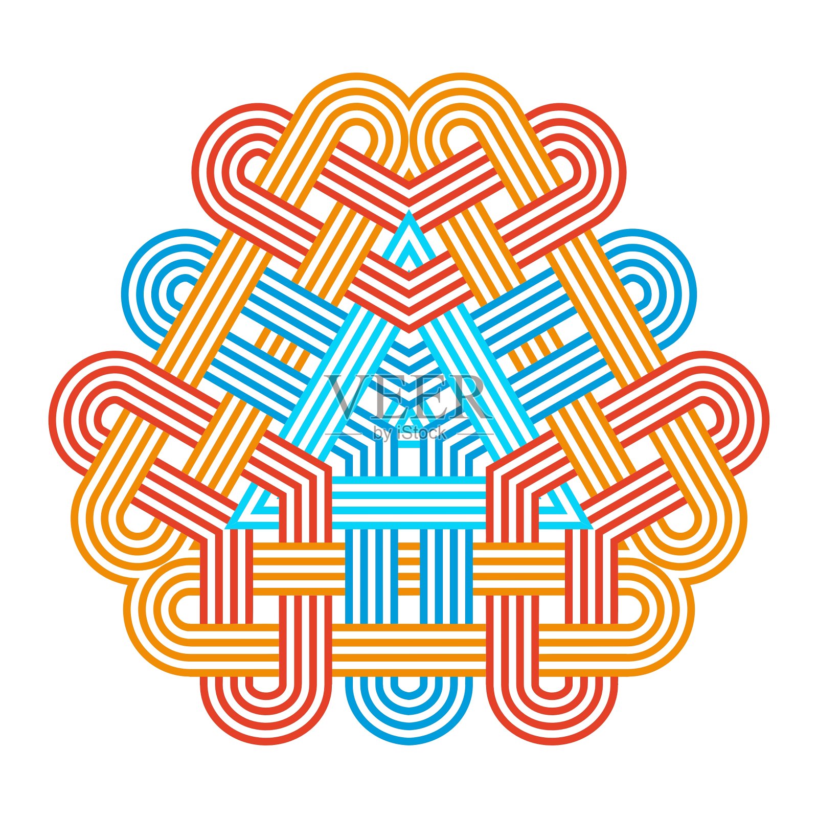 曼荼罗圆形装饰图案插画图片素材