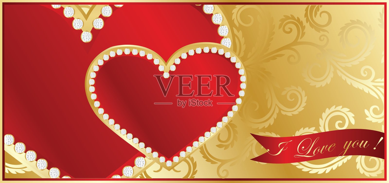 情人节心框架插画图片素材