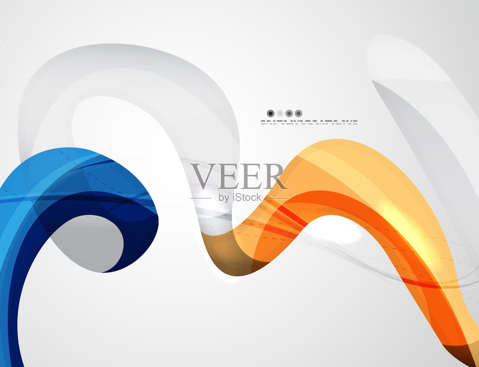 漩涡形状多彩的线条未来抽象插画图片素材