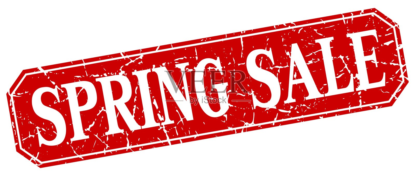 春季特卖红方块复古垃圾孤立设计元素图片