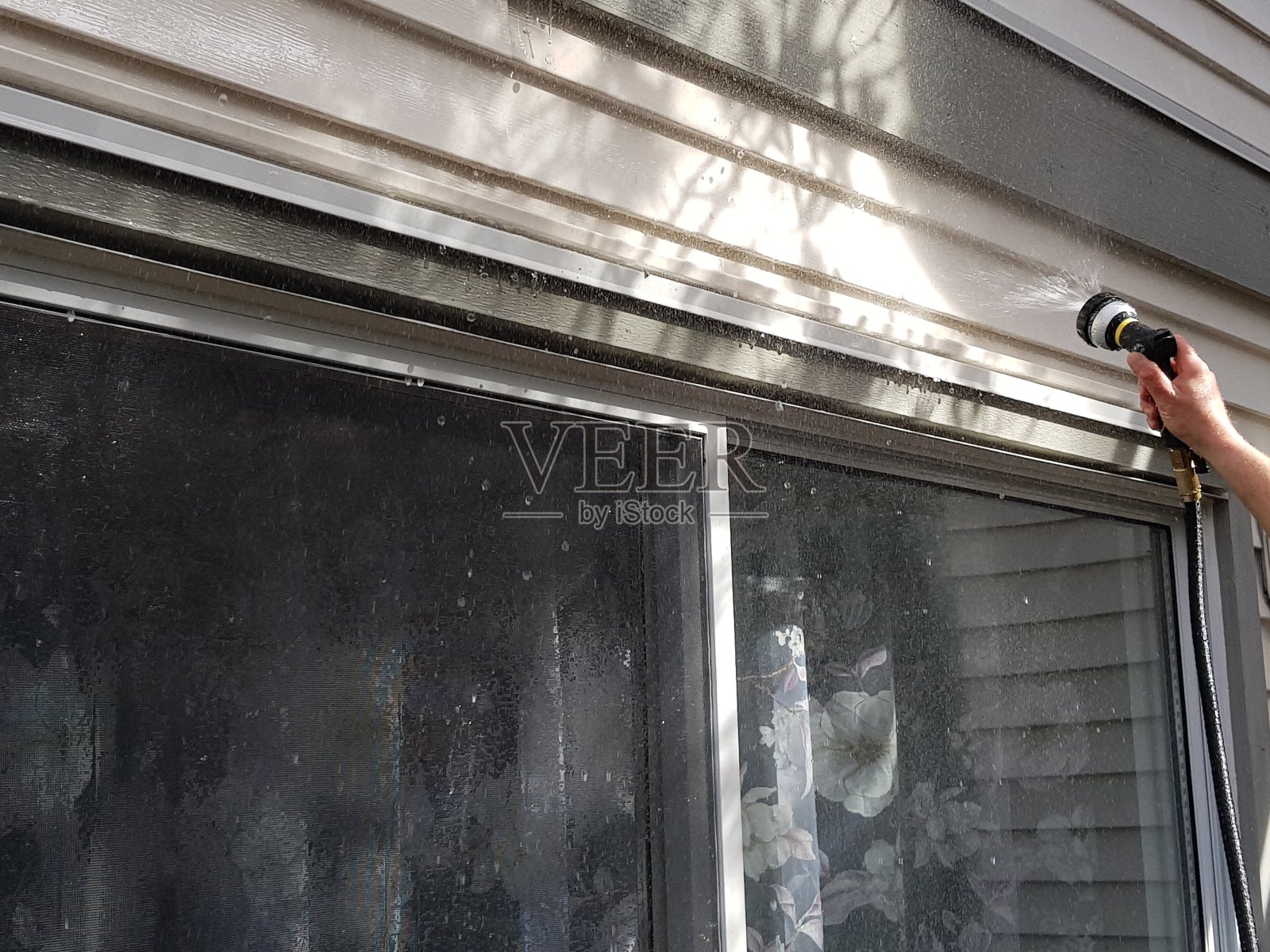 清洗站墙照片摄影图片