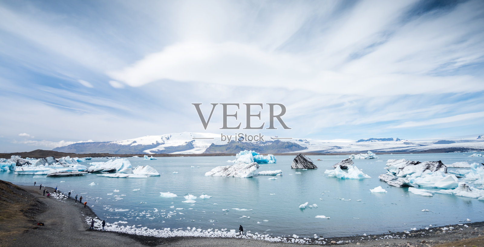 冰岛Jokulsarlon冰川冰泻湖照片摄影图片