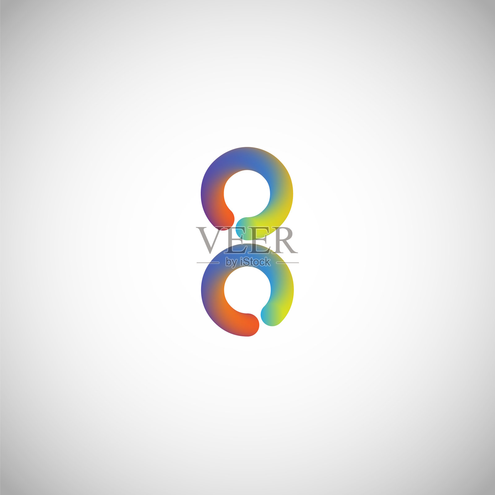 彩色字符从排版，矢量插图插画图片素材