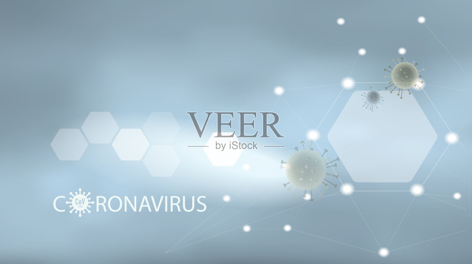 冠状病毒CoV 2019, sars - covi -2。Infographics。插画图片素材