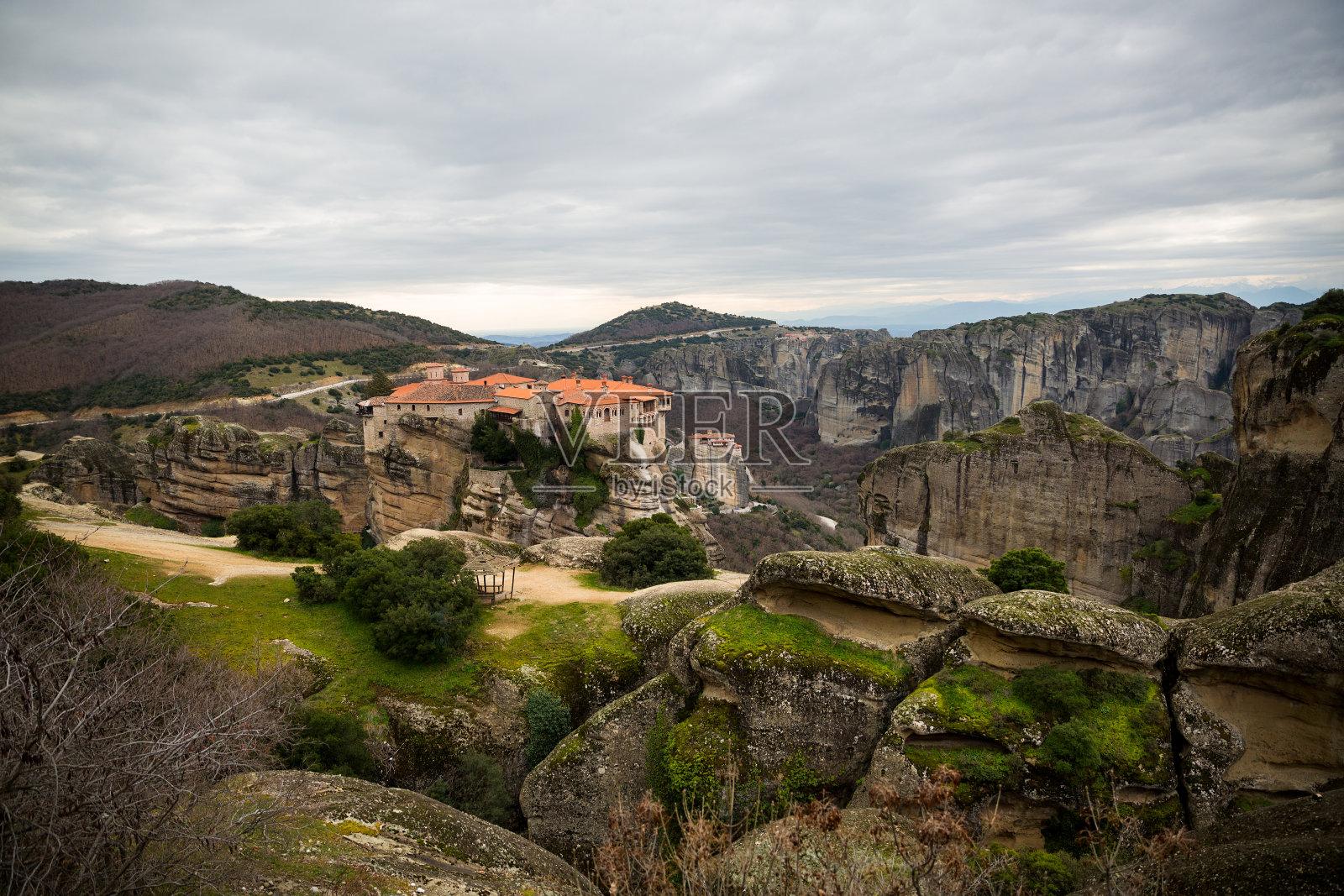 修道院迈泰奥拉,希腊。照片摄影图片